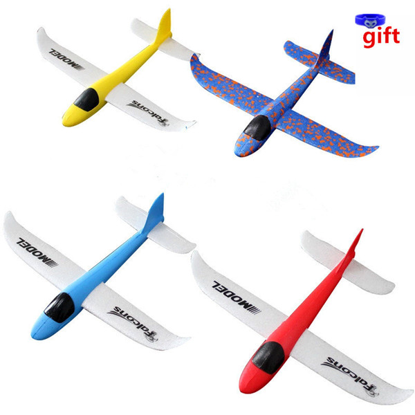 Throwing glider air plane inertia aircraft toy hand launch airplane model outdoor sports flying toy for kids children boy girl as gift