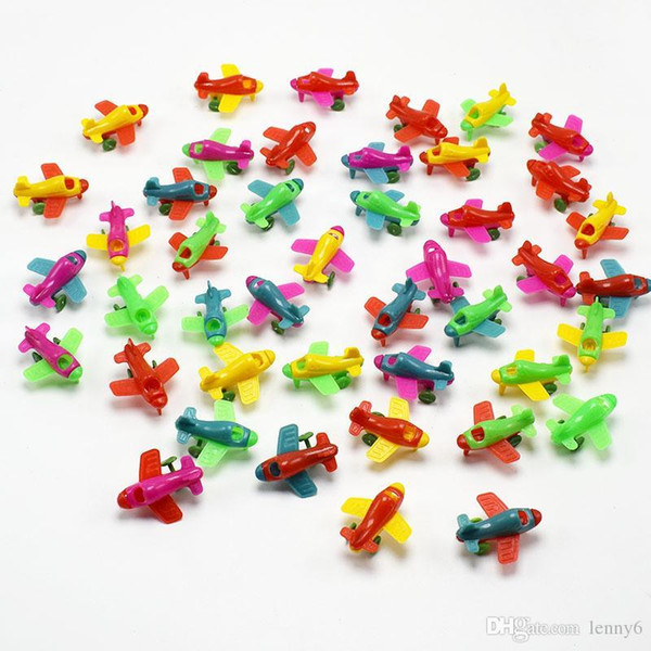 8000pcs/lot wholesale Super Mini 2.5CM Colorful plastic Airplane glider model toys for kids gift