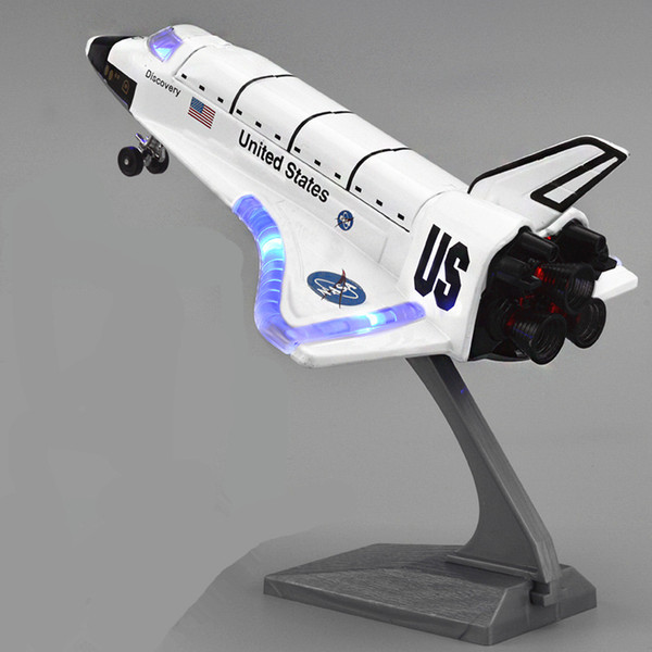 [[TOP] Simulation US Light and Sound Alloy Space Shuttle model spacecraft flight simulator toy aircraft plane decorations gift