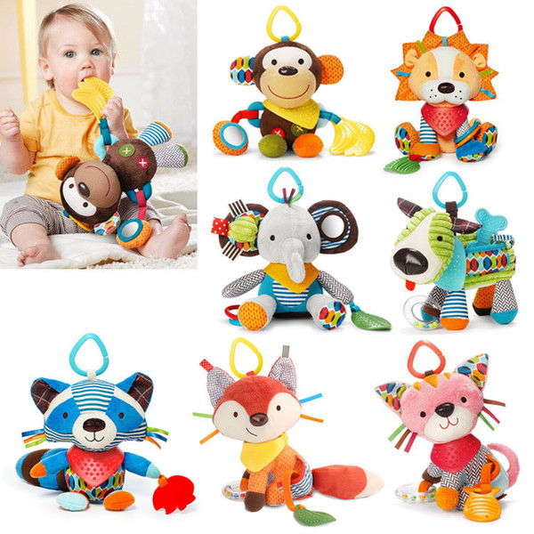 7 Arten 2016 Baby Spielzeug Tier Baby Rasseln & Handys Infant Plusch Lernen Produkte Kinder Geschenk