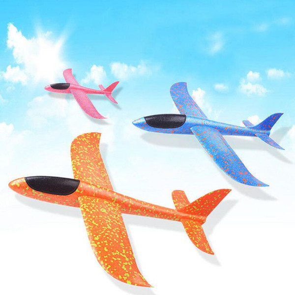 48CM DIY Hand Launch Throw Flying Kids Toys Glider Planes Foam Aeroplane Model Toys