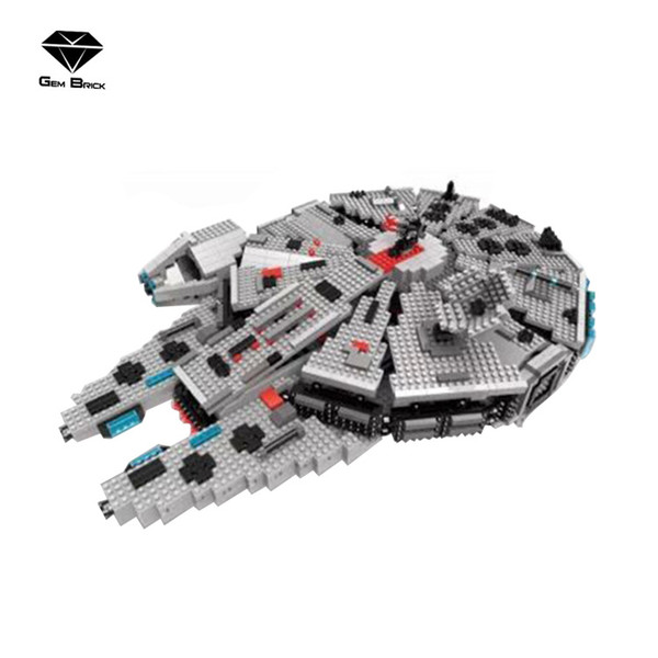 Hot Selling Small Particle Jupiter Interplanetary War Millennium Falcon G837 Puzzle Toys Wholesale