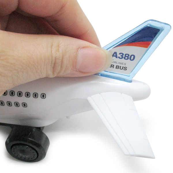 Electric Airplane Model Flashing LED Light Musical Electric Air Bus Toy Gift