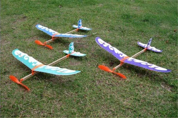 Thunderbird rubber band powered model airplane aircraft DIY stereoscopic science toy airplane model aircraft 