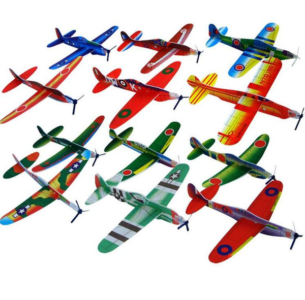 Wholesale Puzzle Magic Flying Gliders Aircraft Plane Foam Back Airplane Kids Child DIY Educational Toy BY0000