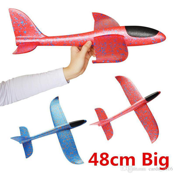 Hand Launch Throwing Glider Palne Inertia Foam Aircraft Toys Aircraft Model For Children Outdoor Educational Toy Random Color Novelty Toys