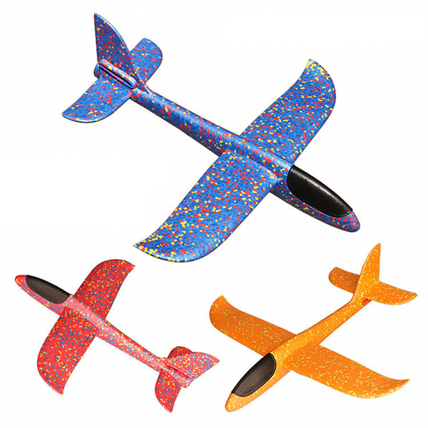 Foam Air Plane Throwing Glider Model Inertia Aircraft Toy 36cm Hand Launch Airplane Model To Glide the plane Flying Toy for Kids Gift