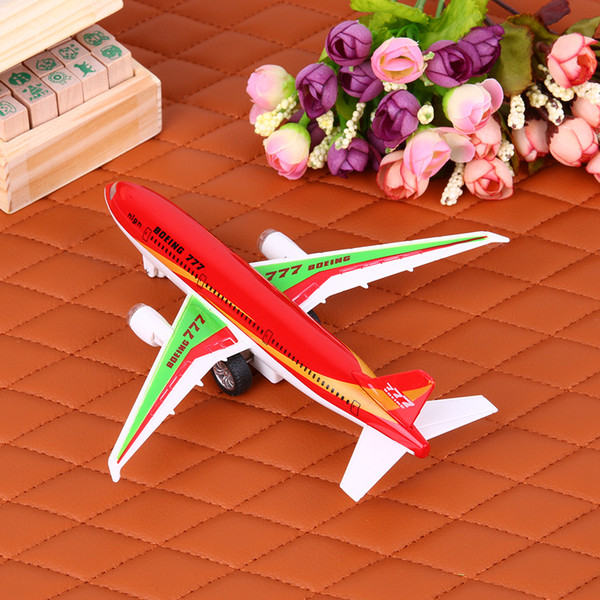 Alloy Air Bus Model Kids Children Pull Back Airliner Passenger Plane Toy Gift with Pop Music and Flashing LED Light