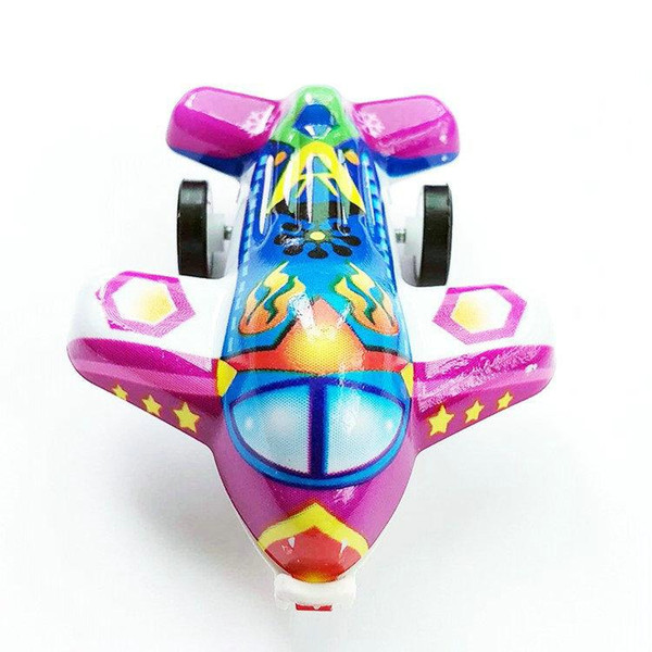 DHL 400pc Random Color Plastic plane mini Cute Airplane Mold Toys Cartoon Inertial Plane Toy Children Baby Game Toys Birthday Gifts