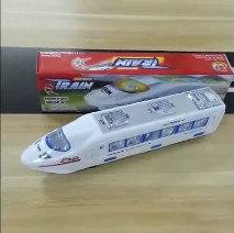 2PCS Electric light music Train Toy high-speed train Battery Powered toys Trains Model Great Kids Christmas Toys Gifts for Children Friends