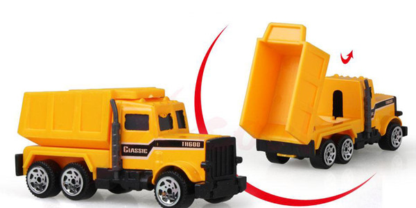 XC1355 6 types Diecast mini alloy construction vehicle Engineering Car Dump-car Dump Truck Model Classic Toy Mini gift for boy