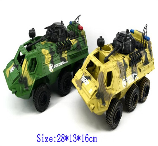 Military Armored Cars Children's CAMO Tank Soldiers Little Man Toys Gliding Tank Model Diecasts Toy Vehicles