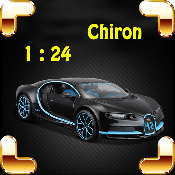 Christmas Gift 1/24 New Version Chiron Alloy Model Car Collection Vehicle Cool Style Design Table Decoration Metal Diecast Toys