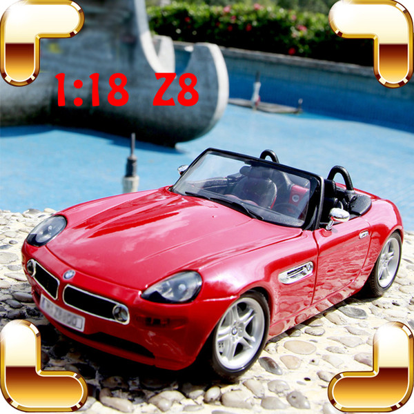 New Year Gift Z8 1/18 Metal Model Roadster Alloy Vehicle Collection Toys Car Decoration Homelloy Luxury Present Men Collection Die-cast Toys