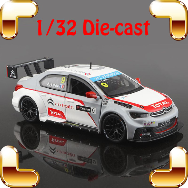 New Year Gift WTCC C-Elysee S.Loeb 1/32 Model Metal Collection Car Sports Metallic Boby Vehicle Match Cars Decoration Souvenir