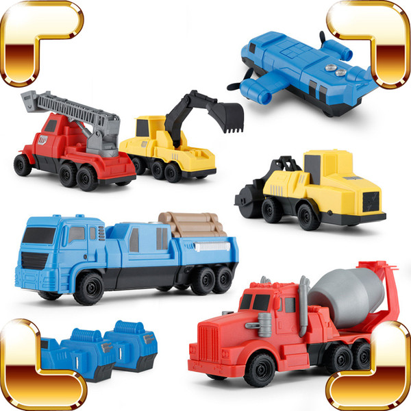 Christmas Gift Engineering Building Model Cars Magnetic Assemble Toys Car Kids Education Learning Game Family Parent-child Interaction