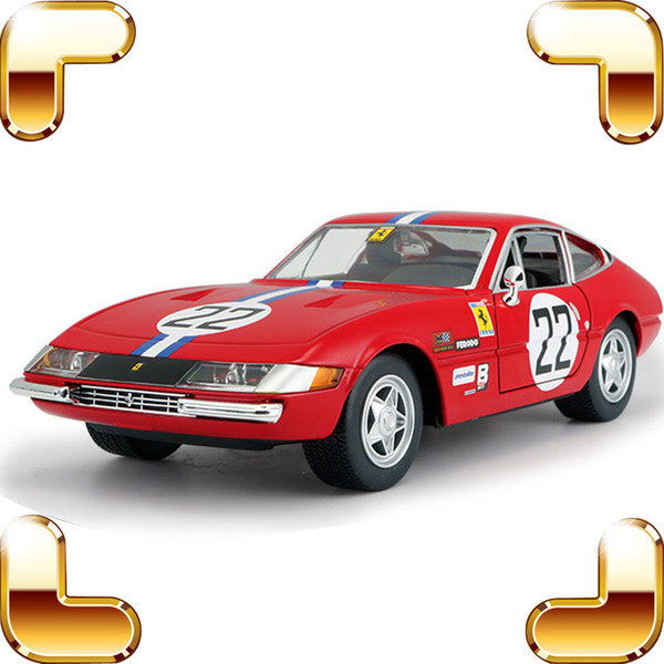 Collection Gift For Car Fans 365GTB4 1:24 Model Metal Cars Vehicle Alloy Static Decoration Toys Collectible Metallic Models