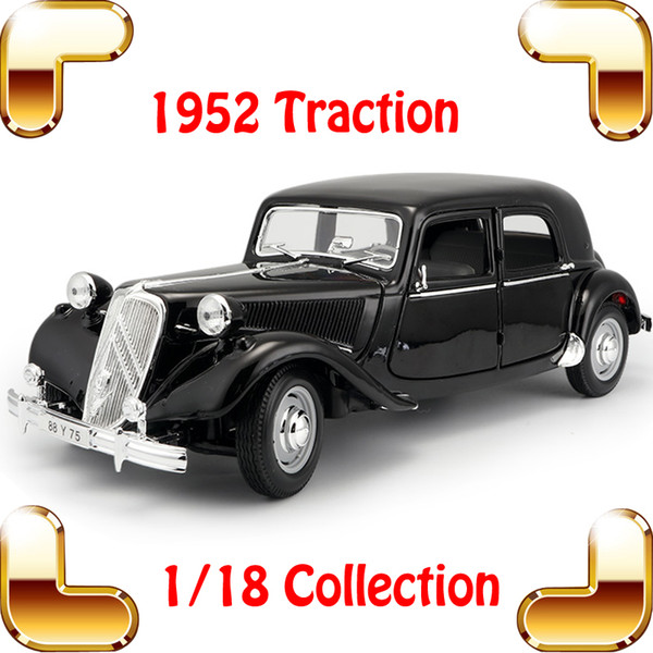 New Arrival Gift Traction 1/18 Metal Model Classic Car Vehicle Toys Model Scale Static Collection Alloy Diecast House Decoration