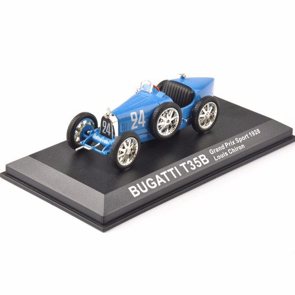 Cheap Kids Toys Diecast 1/43blue Bugatti T35b Grand Prix Sport 1928 Louis Chiron Classic Car New Year Gift J190525