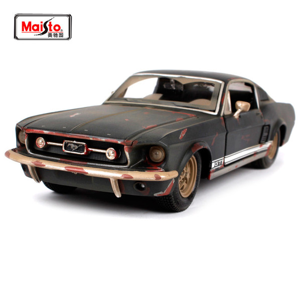 Maisto 1:24 1967 Ford Mustang Gt Do Old Vintage Diecast Model Car Toy New In Box Free Shipping New Arrival 32142 J190525