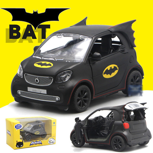 New Batmobile Batmobile Bats Cartoon Alloy Car Model Acousto-optic Back Force Toys For Children Hobbies Action Toy Figures J190525