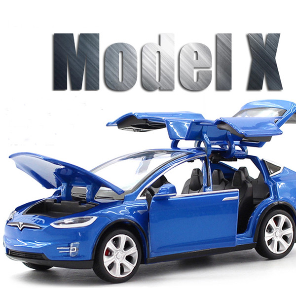 New 1:32 Tesla Model X Alloy Car Model Diecasts & Toy Vehicles Toy Cars Kid Toys For Children Gifts Boy Toy J190525