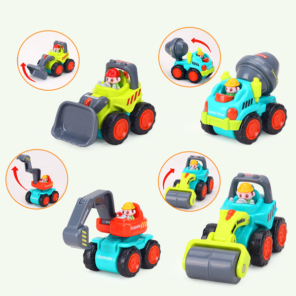 Hola 3116c Baby Toys Construction Vehicle Cars- Forklift, Bulldozer, Road Roller, Excavator, Dump Truck, Tractor Toys For Boy J190525