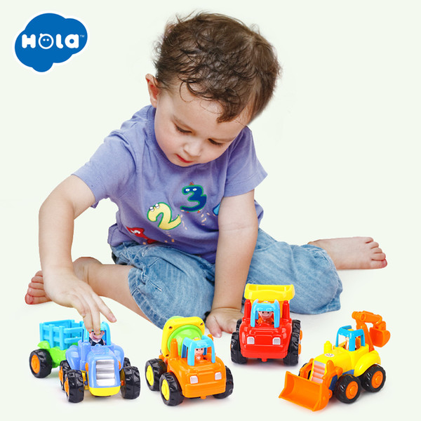 Hola 326 Baby Toy Truck Vehicle Pull Back Car Model Children Playing Toys Beach Sand Tools With Original Box J190525