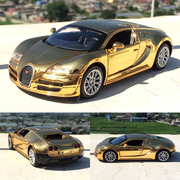 1:32 Bugatti Veyron High Simulation Alloy Car Model With Pull Back Diecast Car Children Toys Car Collection J190525