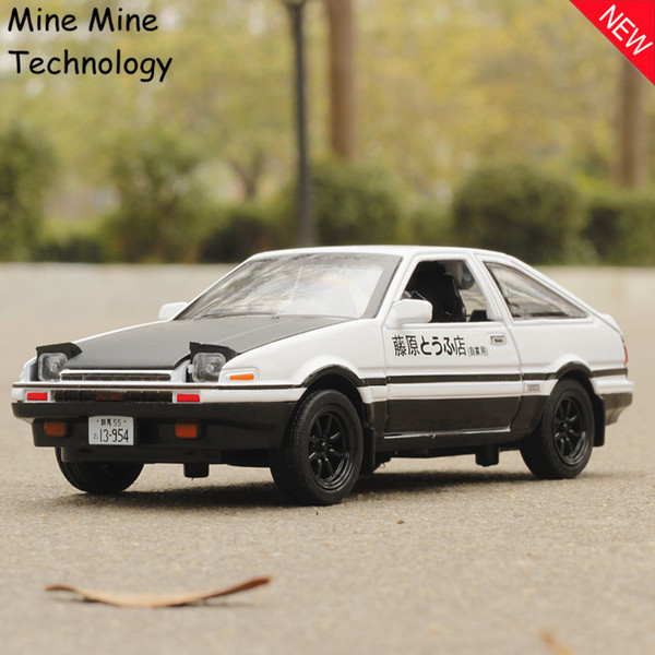 Zxz 1:28 Toyota Trueno Ae86 Alloy Diecast Car Model Pull Back Toy Car Model Car Children Kid Toy Light Sound J190525