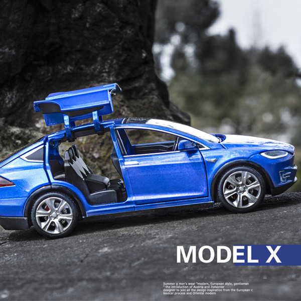 1:32 All New Tesla Model X S Alloy Car Modelx Diecasts Toy Vehicles Toy Cars Kid Toys For Children Gifts Boy J190525