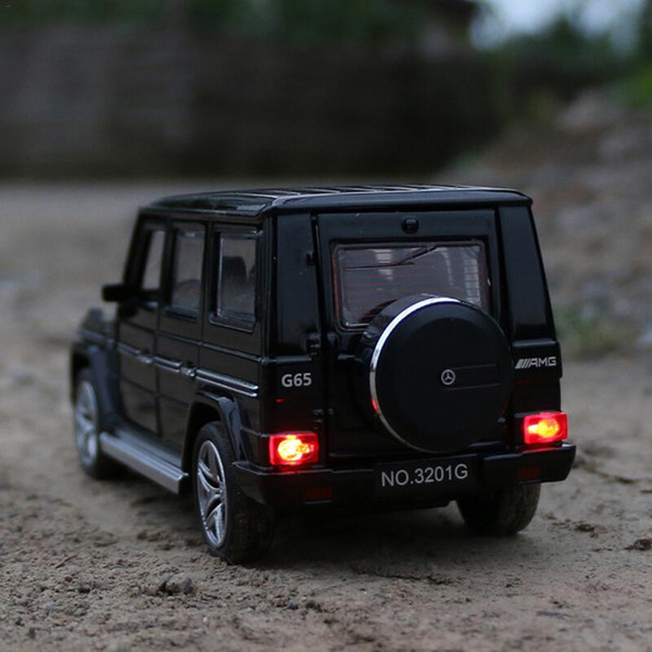 Benz G65 Suv Jeep Amg Toy Car Alloy Model Car Openable Sound Light Pull Back 1:32 Car Model Boy Gift Toys For Children G53 G500 J190525