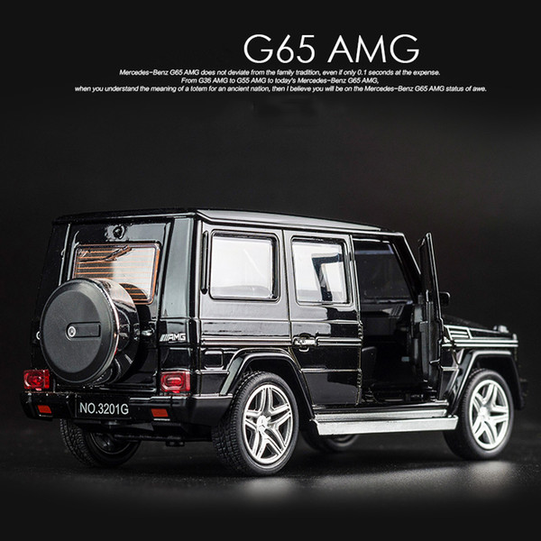 Kidami 1:32 Alloy Benz G65 Suv Amg Diecast Car Model Free Shipping Collection Miniauto Pull Back Birthday Gift Toy For Children J190525