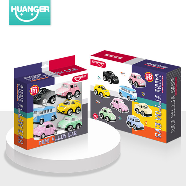 Huanger Mini Cute Car Diecasts Model Classic Toy Vehicles Fast&furious Car For Boys Cartoon Children Christmas Gift J190525