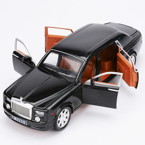 1/24 ROLLS ROYCE DIECAST CAR WITH OPENING DOORS PULL BACK MODEL TOYS ROLLS-ROYCE PHANTOM SOUND LIGHT BOYFRIENDS GIFT FOR KIDS