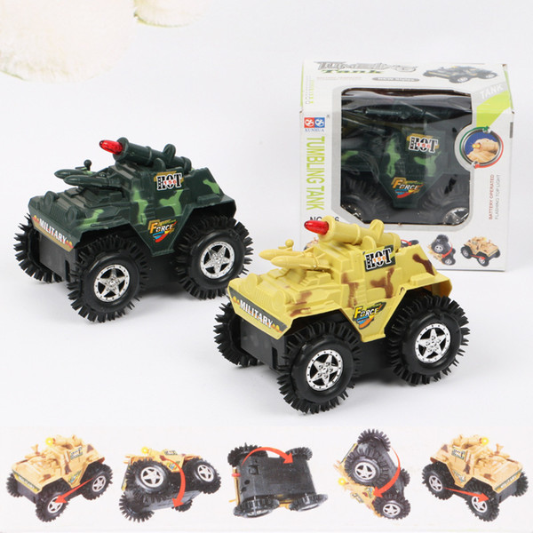 11*8*8CM Electric four-wheel-drive toy Tank Car Camouflage Green Yellow Leopard Tanks System Kids Toys As Great Birthday Gifts To Child