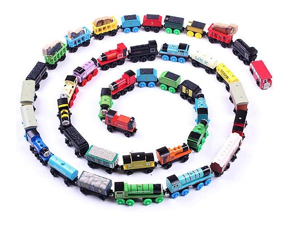 Wooden Small Trains Cartoon Toys 70 Styles Trains Friends Wooden Trains & Car Toys Best Christmas Gifts DHL 