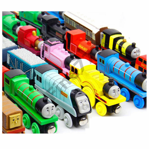 74 Styles Trains Friends Wooden Small Trains Cartoon Toys Wooden Trains & Car Toys Give your child the best gift DHL 