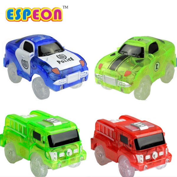 Espeon Electronics Car Flashing Lights Amazing Tracks Car LED Lights Glowing in the Dark Track Models Toys For Children Toy