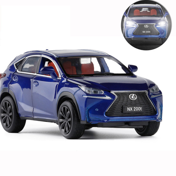 Alloy Diecast 1:32 NX200T SUV Model Metal Toy Cars With Light Sound Pull Back Vehicle Kids Toys Gifts