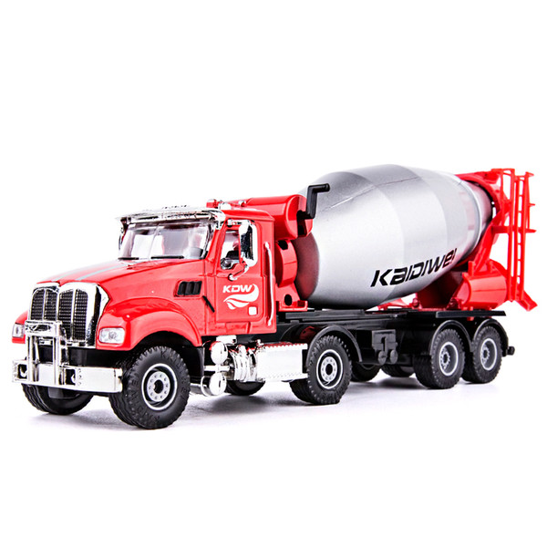 KDW 1:50 Alloy car model Diecast Mixer Construction vehicle Collection decoration kids toys Gift for children