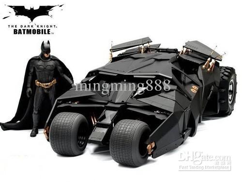 The Dark Knight BATMAN BATMOBILE Tumbler BLACK CAR Vehecle Toys With Figure