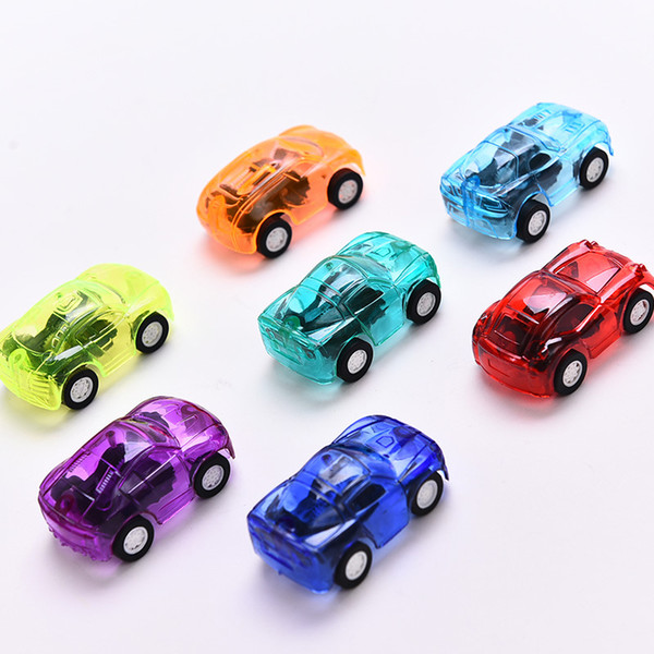 Children Pull Back Cars Plastic Cute Toy Vehicle Cars Child Wheels Mini Car Model Toys For Boys Birthday Gift