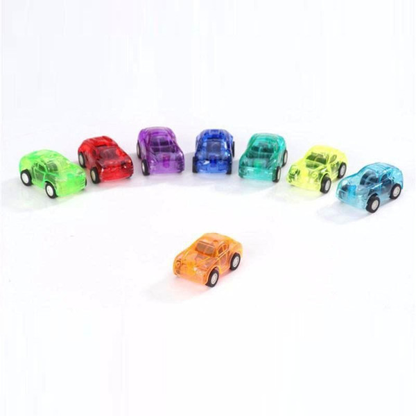 Candy Color Plastic Mini Pocket Car Pull back Car Model Kids car Toys For Boys Educational Best Christmas Gift for Child