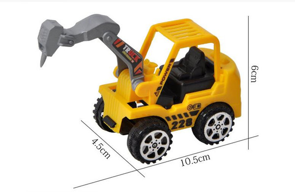 600pcs Children toy Construction Vehicle Model Toy Car 6 Stalls Toy Gift for Children 6 models of Construction Vehicles Excavators Bulldoze