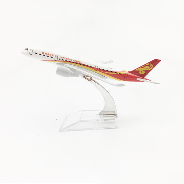 1/400 Scale Aircraft Airbus A350 Hong Kong Airlines 16cm Alloy Plane Model Toys Children Kids Gift for Collection