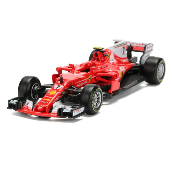 BBurago Racing Car Model Toy 1:43 Diecast & ABS F1 Formula Car Toy Simulation SF70H NO.7 Alloy Model Children's Toys Juguetes