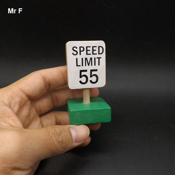 Children Gift Warning Limit 55 Speed Sign Teaching Aids Wooden Educational Toys Traffic Model Toy Mini Vehicle Teaching Prop Toy Gift