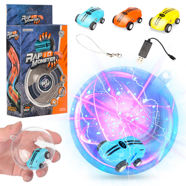 Mini High Speed Laser Light Cars spinner 360° rotations Funny cool lights many kinds of tricks USB Recharging kids Car toys 2 gears mk793