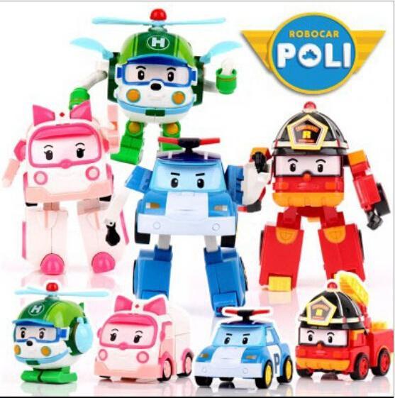 Poli deformation car Robocar bubble toys 4models South Korea mix robocar poli